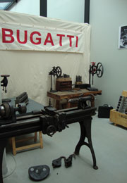 Bugatti motor racing garage 161