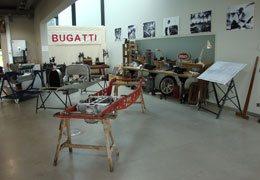 Bespoke designs for Bugatti traditional workshop card2-162